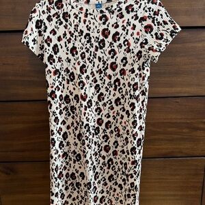 Old Navy Black and Red Floral Dress